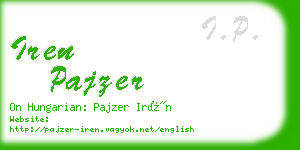 iren pajzer business card